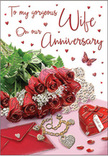 This anniversary card design presents a heartfelt still life that could easily sit on a sideboard in a Harmondsworth home after a special delivery. A generous cluster of red roses sweeps across the composition, their velvety petals rich with deep crimson tones that suggest intense affection and long-standing love. Each bloom is full and rounded, layered with soft curves that catch the light, while sprigs of delicate greenery weave between the flowers, adding contrast and a sense of freshness found in local gardens near the village green. Beneath and around the roses, the surface shimmers gently, reflecting hints of light like a polished table or decorative fabric. A heart-shaped locket rests close to the blooms, its metal surface smooth and reflective, evoking the feel of a personal keepsake worn close to the heart. Nearby, dainty pearls and jewel-like decorations scatter across the scene, their small, luminous beads suggesting tiny milestones and memories gathered over the years. A softly folded envelope lies just below, ready to hold loving words, its clean lines grounding the more ornate details. The colour palette is steeped in passionate reds and soft blush tones, with highlights that make the petals appear almost dewy, as though kissed by morning light from a window looking out towards Sipson. Sparkling heart motifs glint across the background, and a single butterfly image seems to hover gracefully, lending an air of magic and renewal. The finished effect is one of tender celebration, ideal for marking an important anniversary shared within the Harmondsworth community.